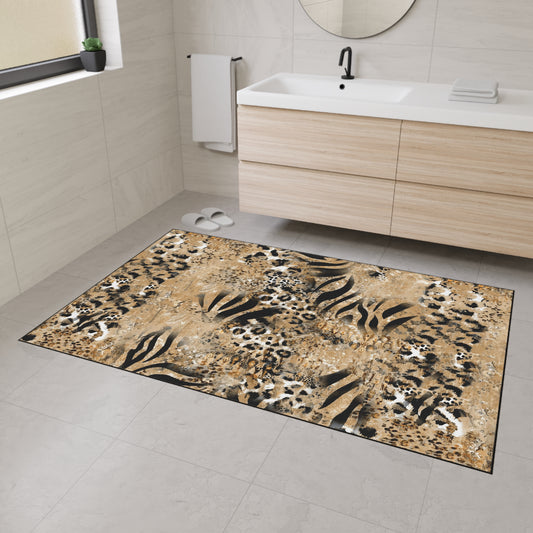 Stylish Zebra Pattern Heavy Duty Floor Mat - Perfect for Home Decor & Outdoor Use