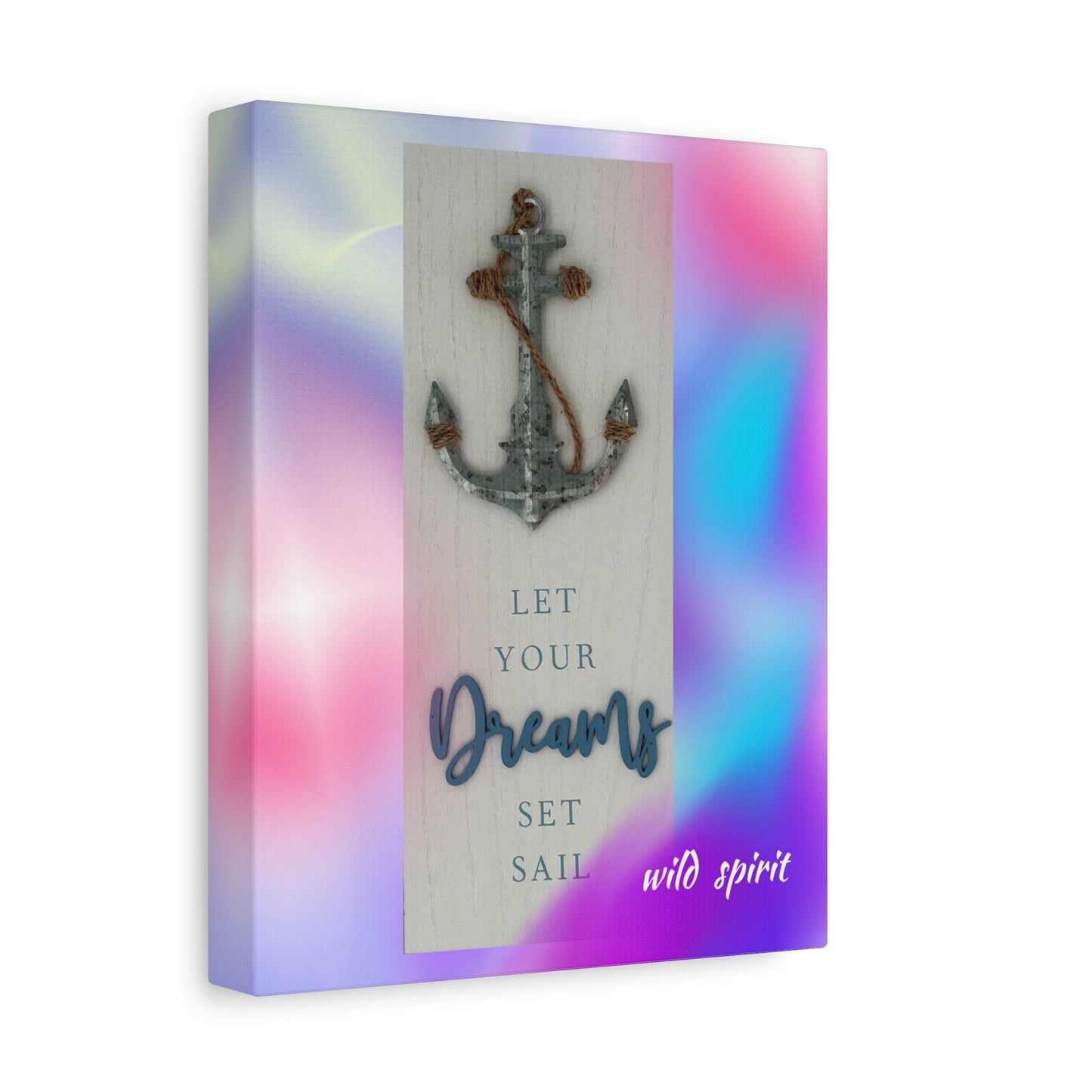 Canvas Print - Beach Themed 'Let Your Dreams Set Sail'