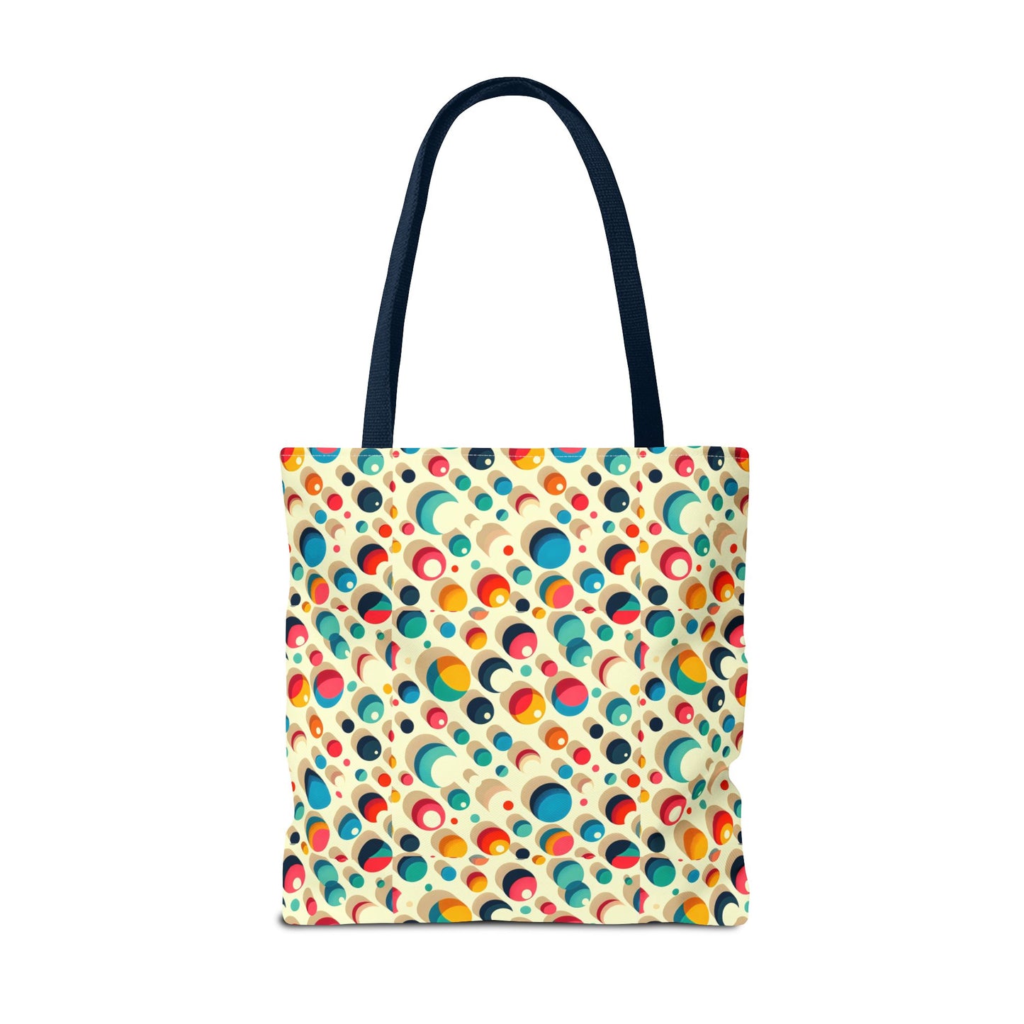 Bolso tote con estampado retro colorido: perfecto para uso diario y estilo chic.