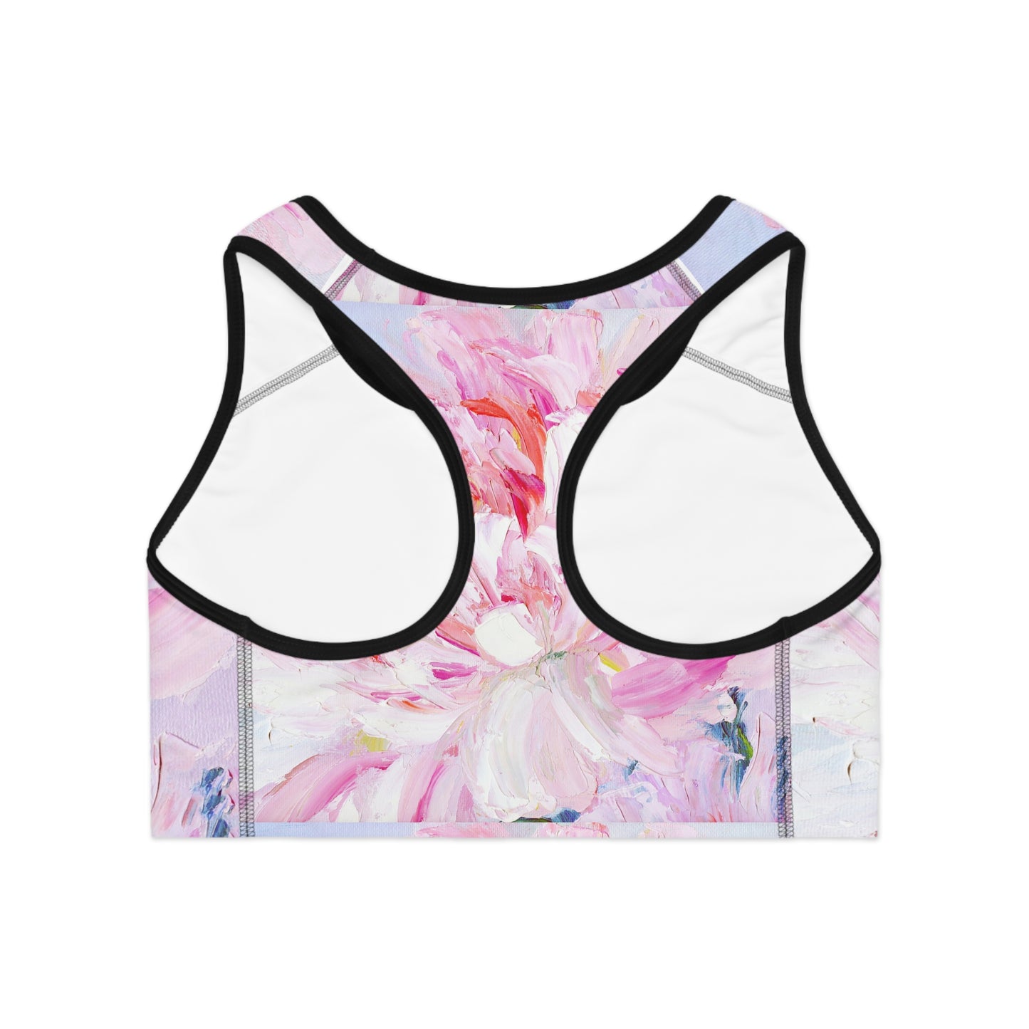 Floral Sports Bra, Yoga Bra, Workout Top, Fitness Apparel, Activewear for Women, Gift for Her, Floral Design Sports Bra