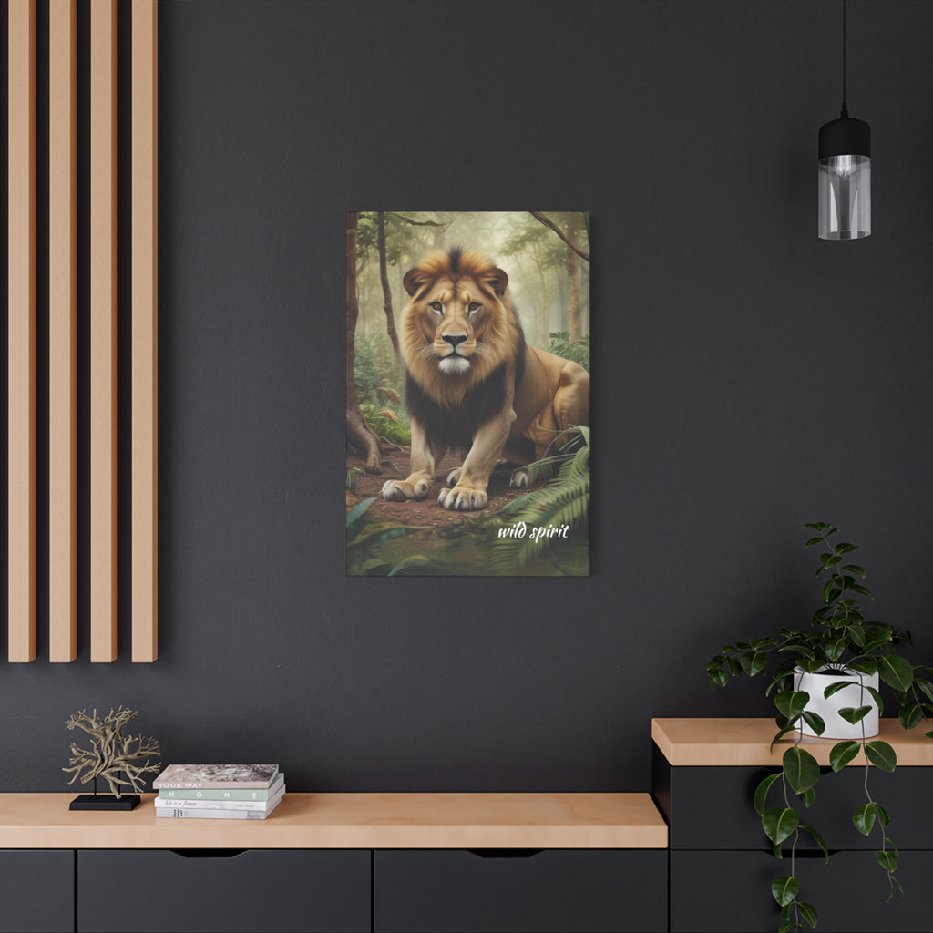 Arte de pared en lienzo - Impresión en lienzo mate Rey de la jungla