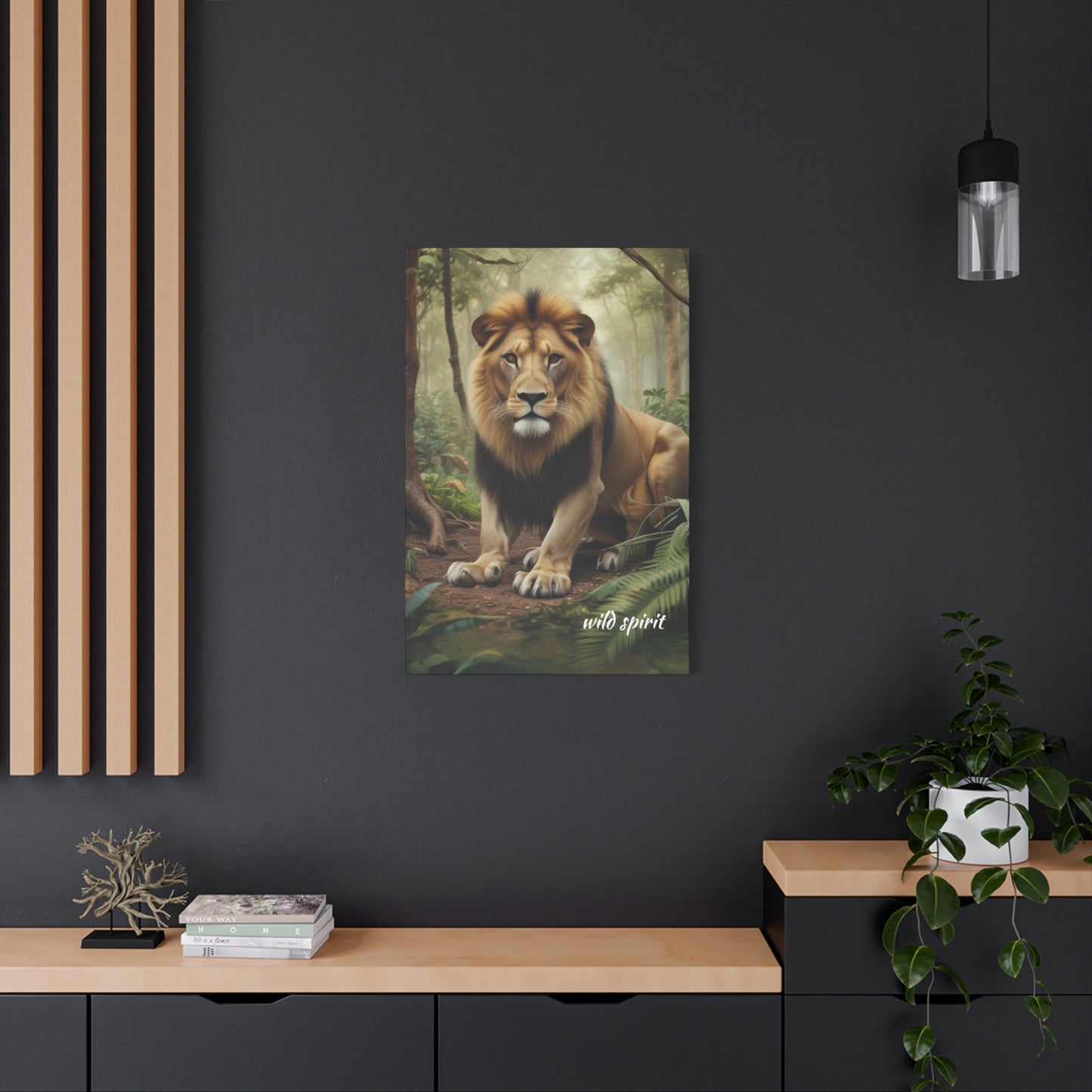 Canvas Wall Art - King of the Jungle Matte Canvas Print