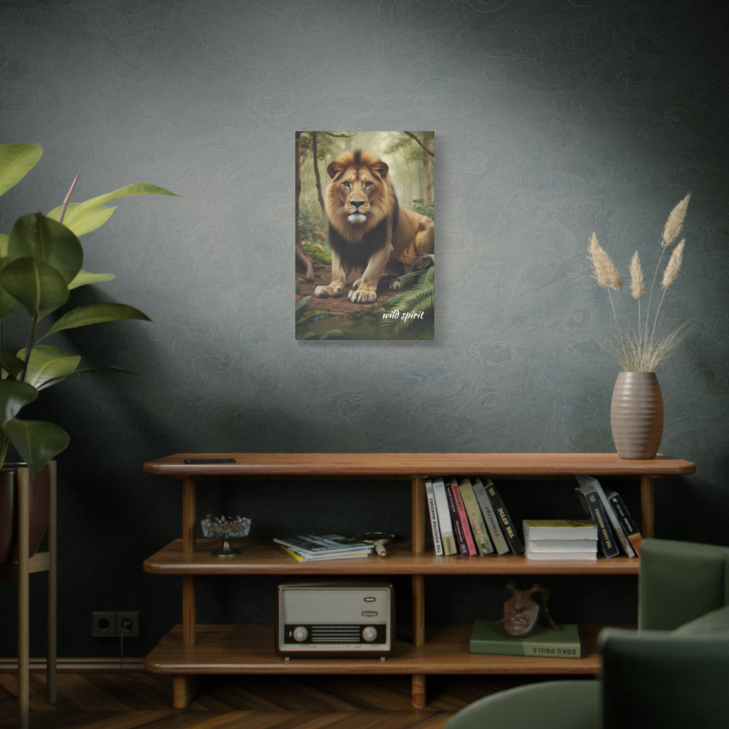 Arte de pared en lienzo - Impresión en lienzo mate Rey de la jungla