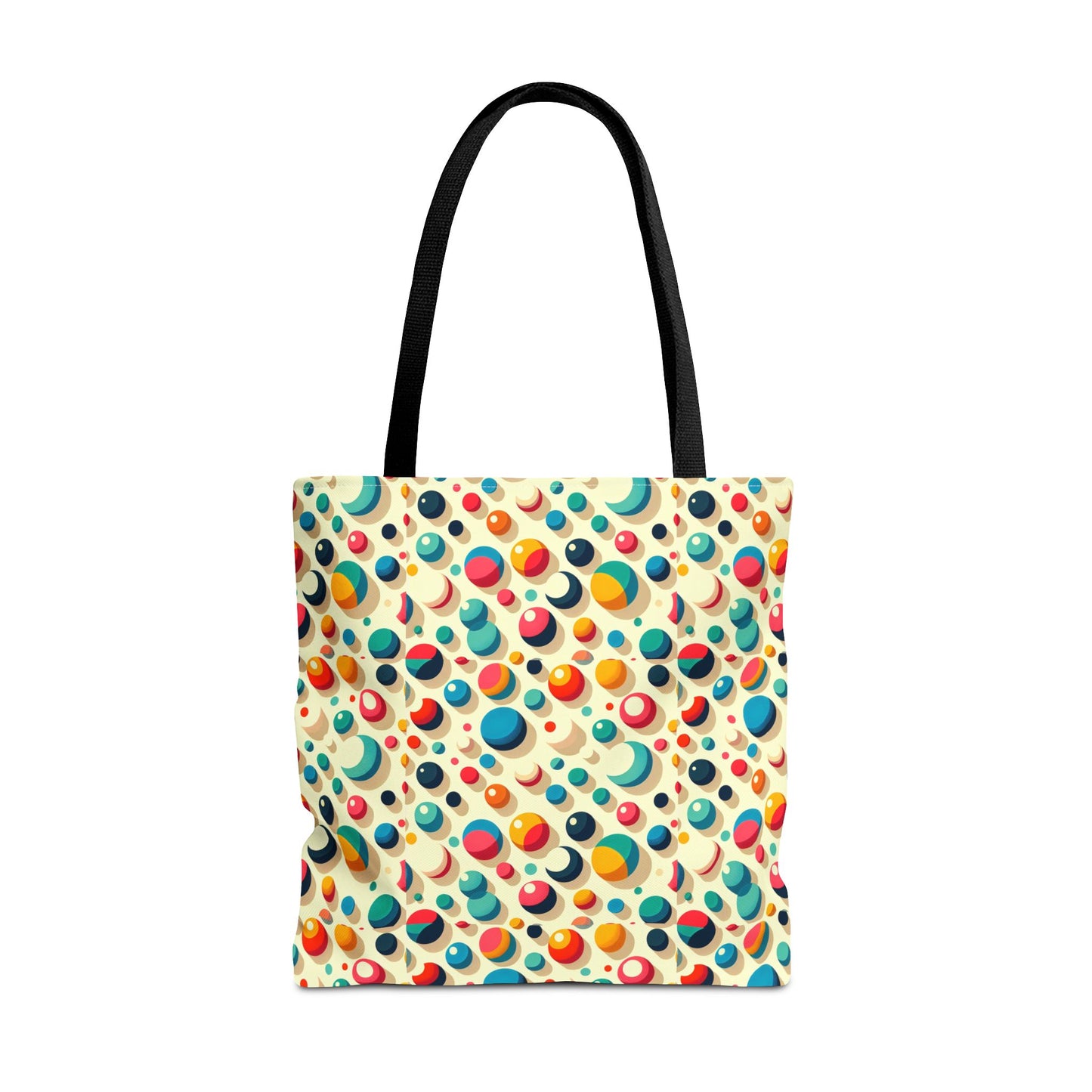 Bolso tote con estampado retro colorido: perfecto para uso diario y estilo chic.
