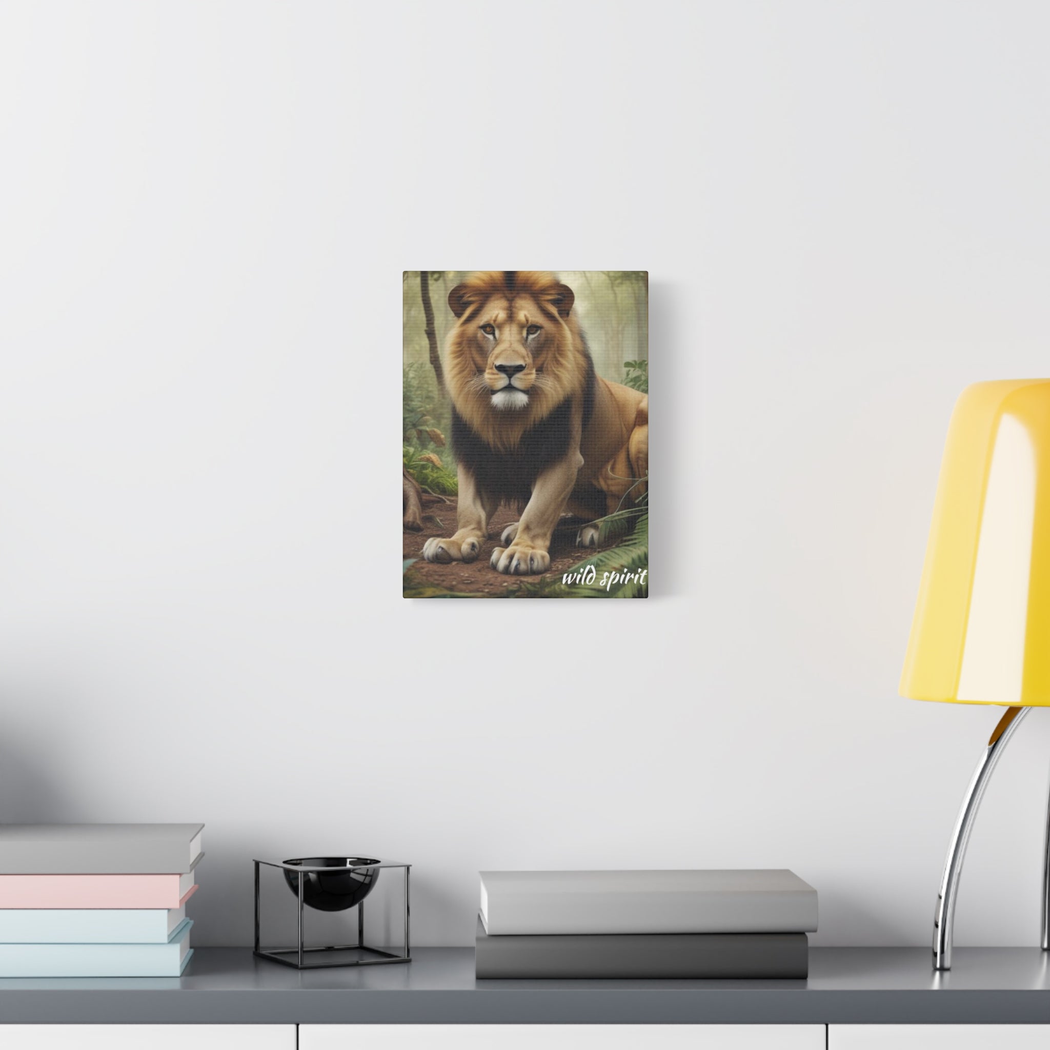 Arte de pared en lienzo - Impresión en lienzo mate Rey de la jungla