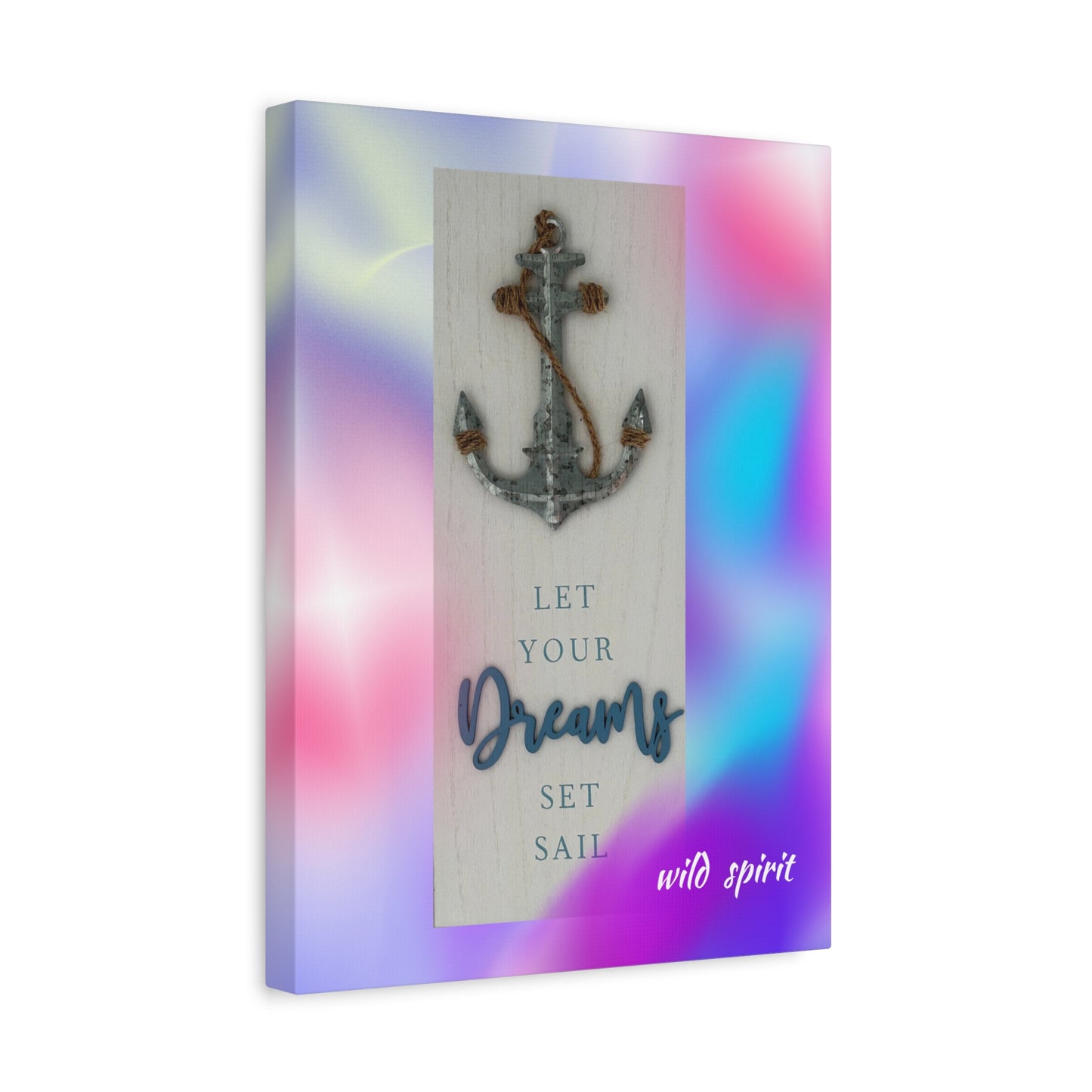 Canvas Print - Beach Themed 'Let Your Dreams Set Sail'