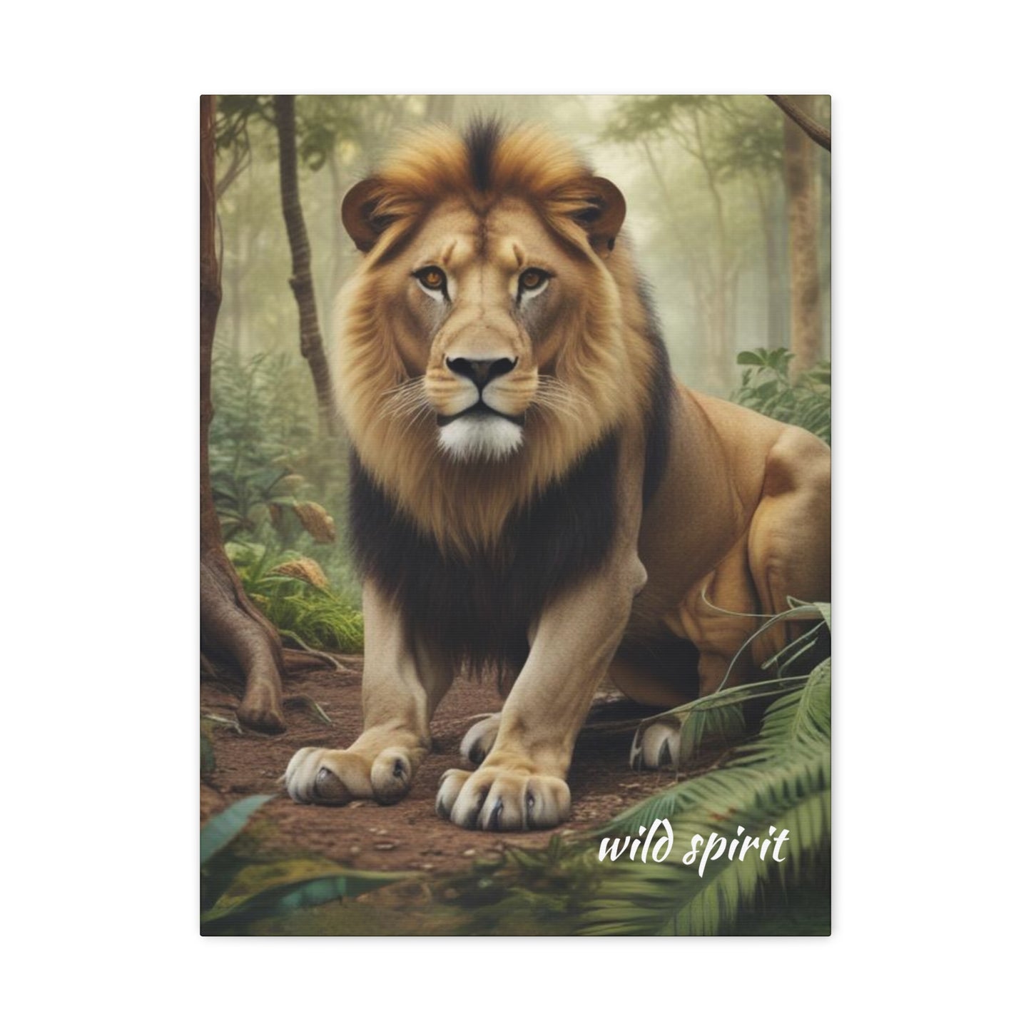 Canvas Wall Art - King of the Jungle Matte Canvas Print