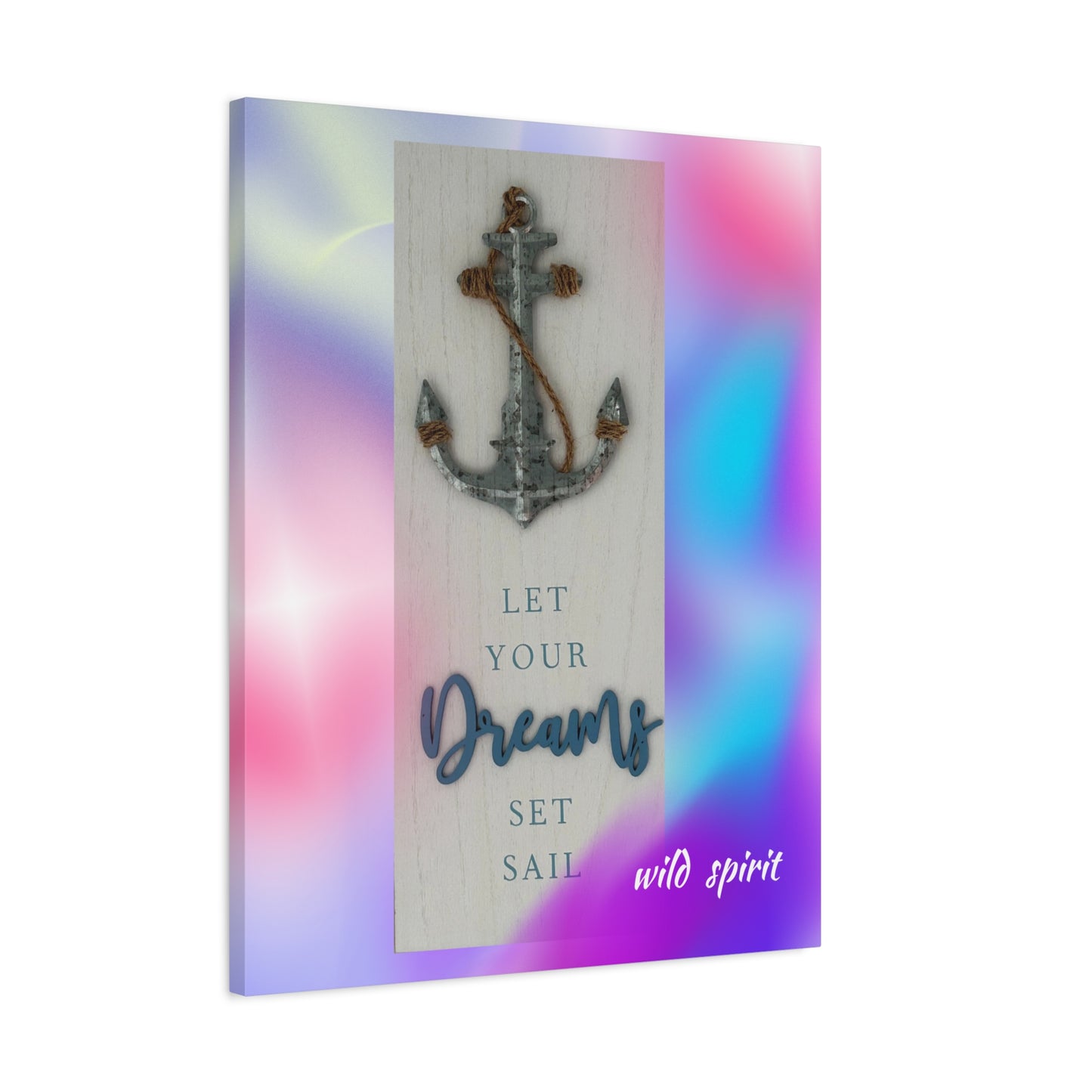 Canvas Print - Beach Themed 'Let Your Dreams Set Sail'