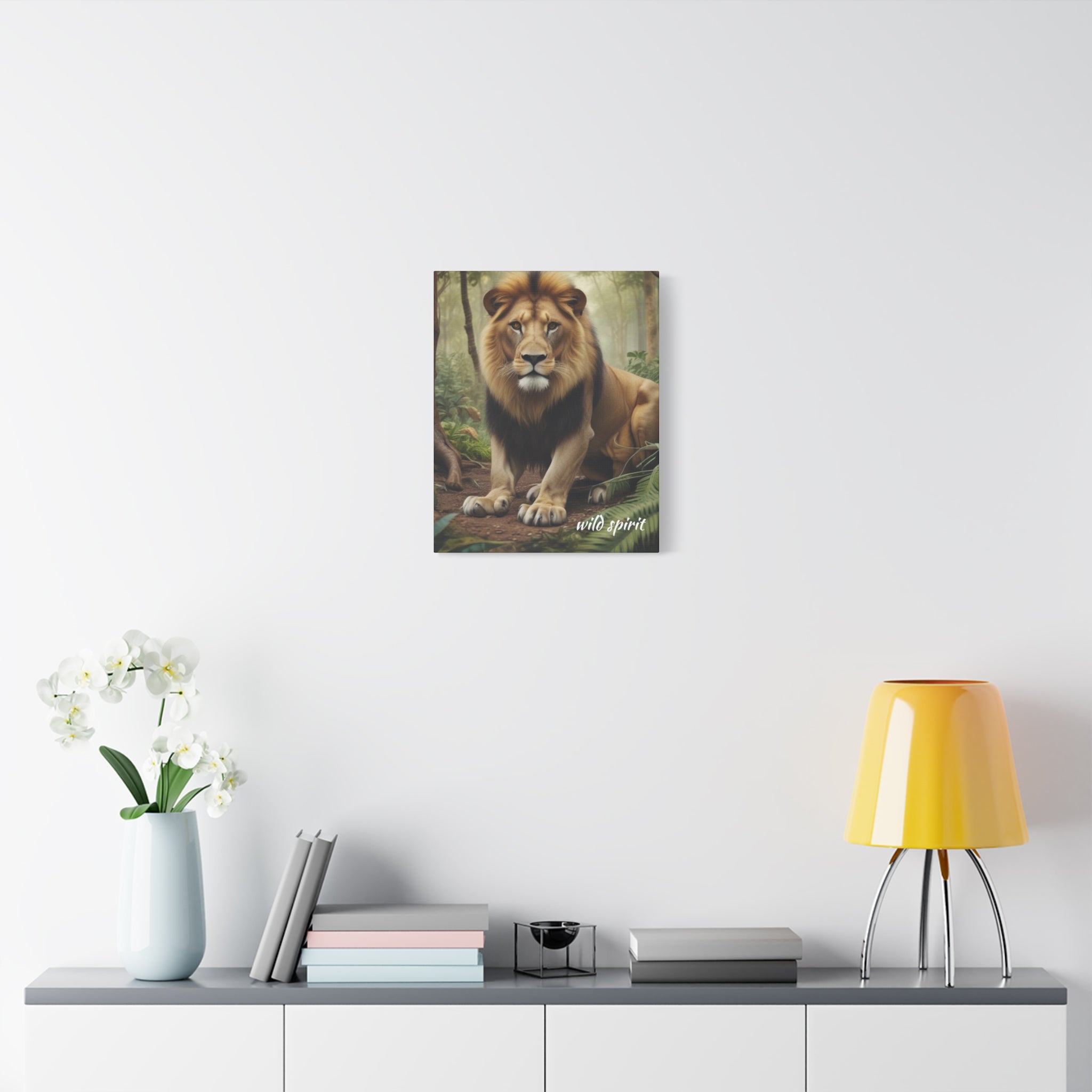Arte de pared en lienzo - Impresión en lienzo mate Rey de la jungla