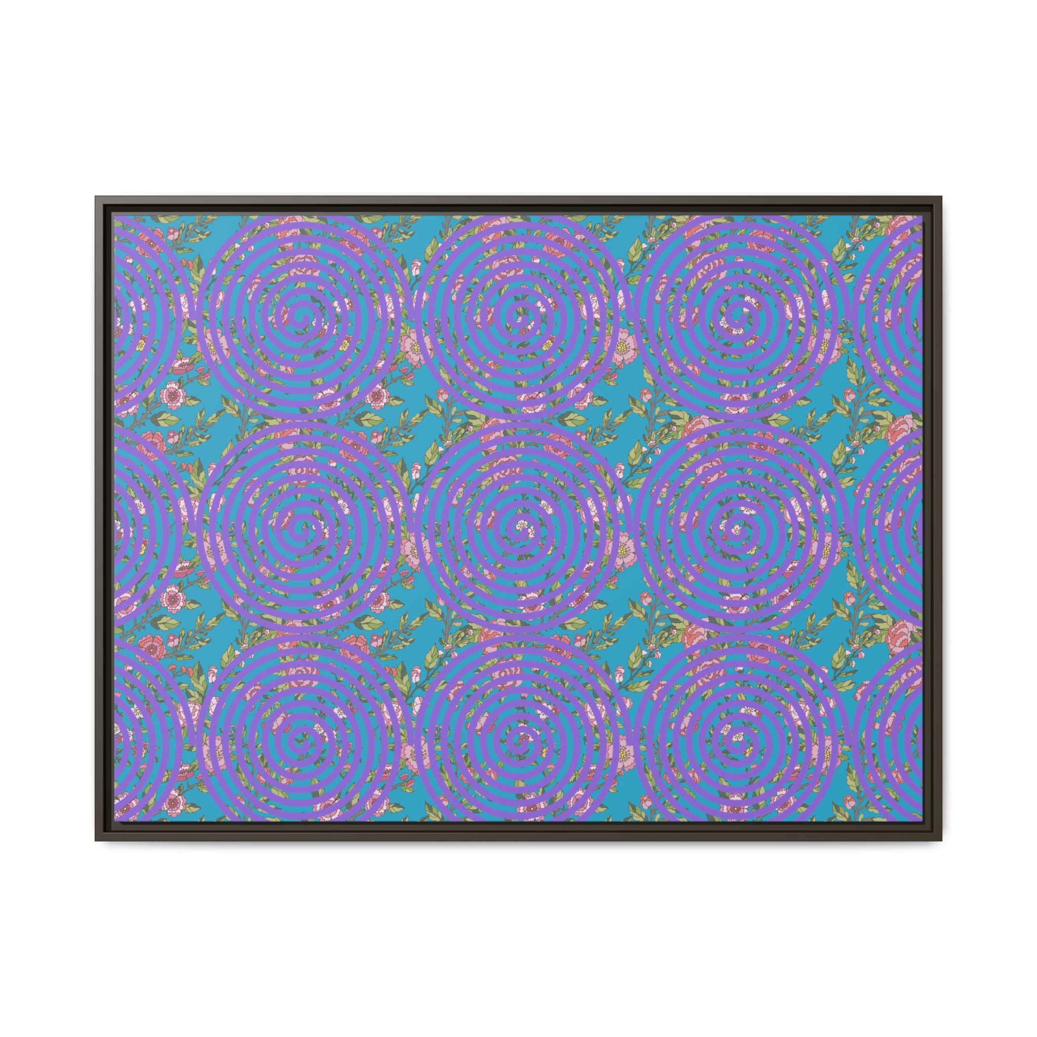 Arte de pared con lienzo floral