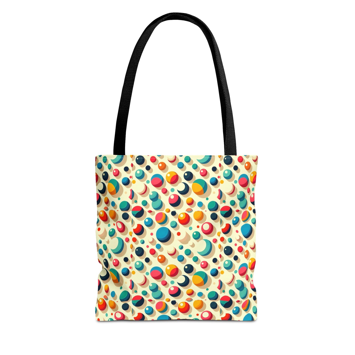 Bolso tote con estampado retro colorido: perfecto para uso diario y estilo chic.