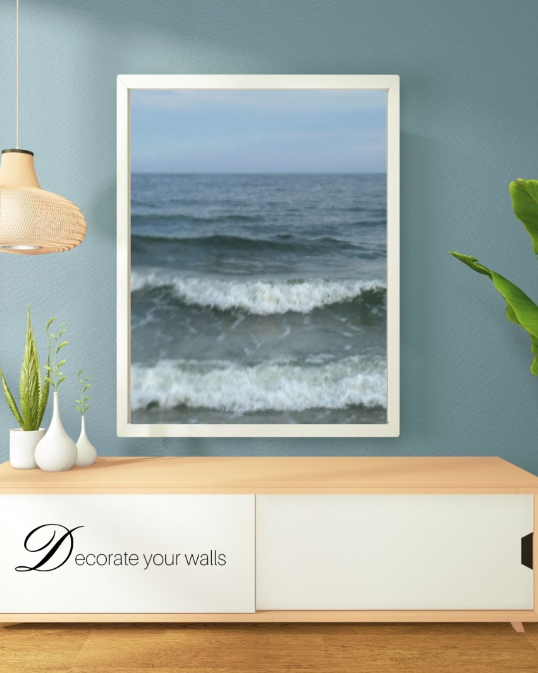Endless Summer Wave – Ocean Serenity Under Clear Blue Skies
