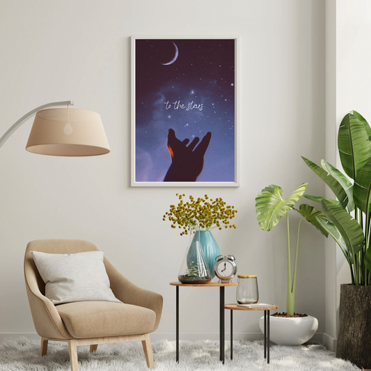 To the Stars – Night Sky Inspirational Art Print